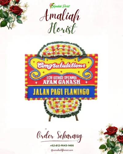 Bunga Papan Congratulation di Laktabat Selatan
